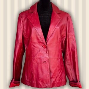 Vintage prime leather blazer as is
